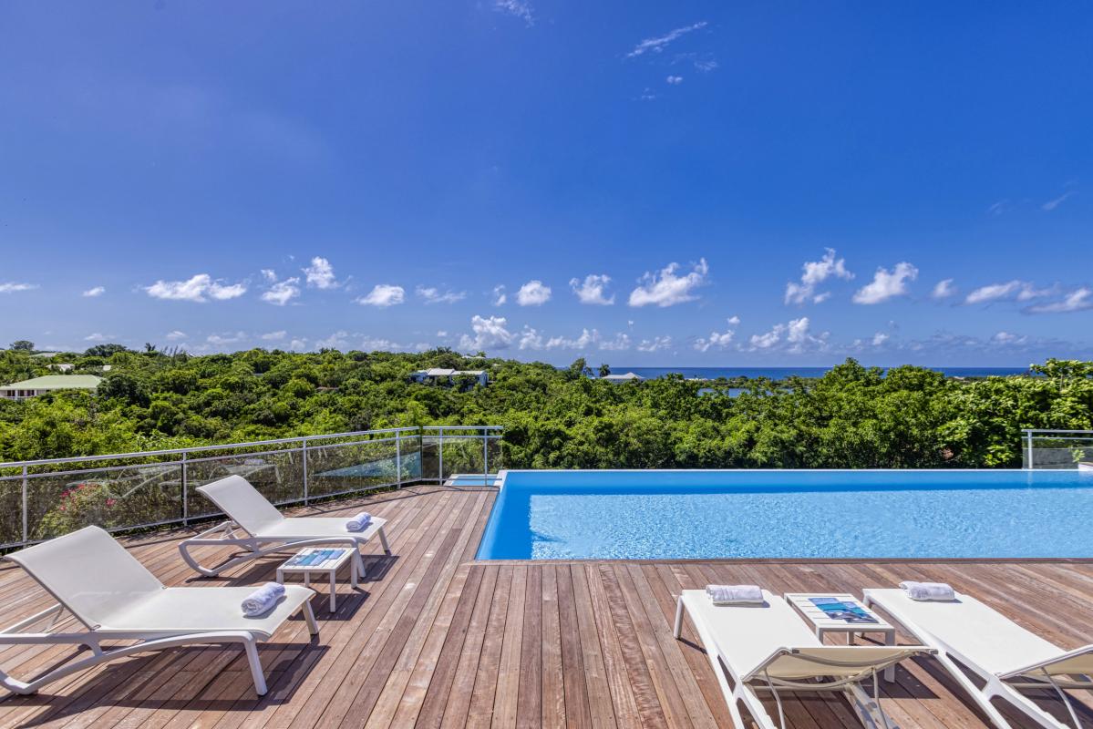 8.Location villa No Limit vue mer Saint Martin les Terres Basses - Piscine